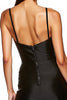 Load image into Gallery viewer, Black Satin Spaghetti Straps Short Tight Cocktail Dress with Ruffles