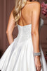 Load image into Gallery viewer, A Line White Sparkly Sweetheart Short Prom Dress with Beading