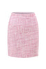 Load image into Gallery viewer, 2 Piece Pink Off the Shoulder Tweed Pencil Prom Outfits