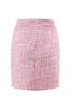 Load image into Gallery viewer, 2 Piece Pink Off the Shoulder Tweed Pencil Prom Outfits