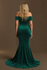 Load image into Gallery viewer, Dark Green Mermaid Off The Shoulder Long Holiday Party Dress