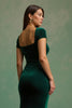 Load image into Gallery viewer, Dark Green Square Neck Mermaid Long Holiday Party Dress