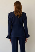 Load image into Gallery viewer, 2 Piece Navy Single Breasted Notched Lapel Business Suits