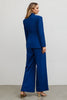 Load image into Gallery viewer, 2 Piece Dark Blue Notched Lapel Business Suits with Pockets