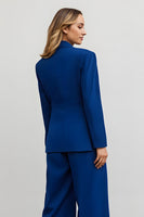 Load image into Gallery viewer, 2 Piece Dark Blue Notched Lapel Business Suits with Pockets