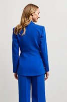 Load image into Gallery viewer, 2 Piece Royal Blue Satin Notched Lapel Women Prom Suits