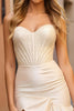 Load image into Gallery viewer, Sparkly Apricot Sweetheart Beaded Short Prom Dress