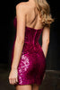 Load image into Gallery viewer, Sparkly Fuchsia Sweetheart Sequin Short Prom Dress