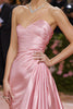 Load image into Gallery viewer, Simple Blush One Shoulder Ruched Long Pageant Dress