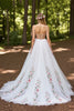 Load image into Gallery viewer, Ivory Tulle Floral Ball Gown Sweep Train Wedding Dress