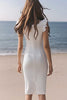 Load image into Gallery viewer, Sparkly Ivory Sequin Bodycon Ruffled Midi Engagement Dress