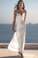 Load image into Gallery viewer, Sparkly Ivory Sequin Ruched Maxi Rehearsal Dinner Dress