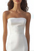 Load image into Gallery viewer, Ivory Mermaid Strapless High-Low Wedding Reception Dress with Ruffles