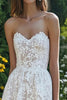 Load image into Gallery viewer, Ivory Lace Sweetheart Beach Maxi Engagement Dress