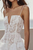 Load image into Gallery viewer, Ivory Lace A Line Mini Corset Bachelorette Dress with Ruffles