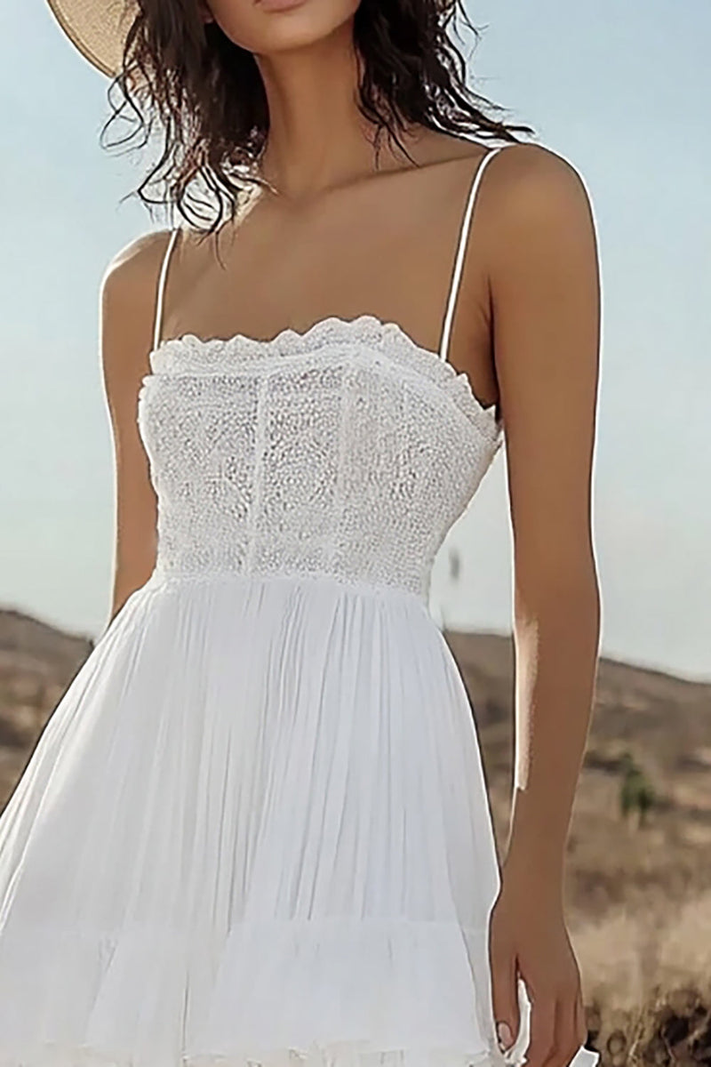 Load image into Gallery viewer, Ivory Tiered Boho Maxi Western Corset Wedding Dress with Lace