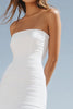 Load image into Gallery viewer, Ivory High-Low Strapless Boho Western Wedding Dress with Ruffles