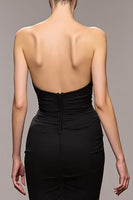 Load image into Gallery viewer, Black Sweetheart Long Mermaid Evening Dress with Slit