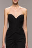 Load image into Gallery viewer, Black Sweetheart Long Mermaid Evening Dress with Slit