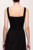 Load image into Gallery viewer, Simple Black Ruched A Line Long Evening Dress