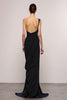 Load image into Gallery viewer, Black Sheath Backless One Shoulder Long Evening Dress