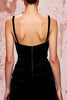 Load image into Gallery viewer, Simple Black Velvet Spaghetti Straps Long Evening Dress