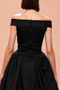 Load image into Gallery viewer, Black Off the Shoulder Corset Long Evening Dress with Slit