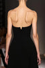 Load image into Gallery viewer, Simple Black Strapless Sheath Evening Dress