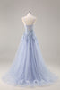 Load image into Gallery viewer, Sparkly Green Corset Sweetheart Long Prom Dress with Appliques