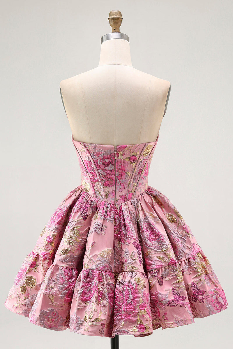 Load image into Gallery viewer, Blush Fluffy A Line Short Corset Prom Dress