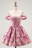 Load image into Gallery viewer, Blush Fluffy A Line Short Corset Prom Dress