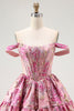 Load image into Gallery viewer, Blush Fluffy A Line Short Corset Prom Dress