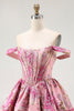 Load image into Gallery viewer, Blush Fluffy A Line Short Corset Prom Dress