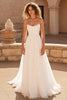 Load image into Gallery viewer, Ivory Strapless Chiffon A Line Sweep Train Wedding Dress