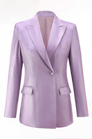 Load image into Gallery viewer, 2 Piece Wisteria Satin Peak Lapel Women Prom Suits