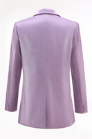 Load image into Gallery viewer, 2 Piece Wisteria Satin Peak Lapel Women Prom Suits