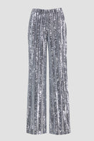 Load image into Gallery viewer, Sparkly 2 Piece Silver Peak Lapel Women Prom Suits