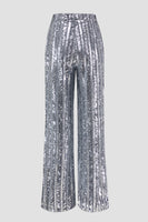 Load image into Gallery viewer, Sparkly 2 Piece Silver Peak Lapel Women Prom Suits