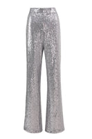 Load image into Gallery viewer, 2 Piece Sparkly Silver Notched Lapel Sequin Women Prom Suits