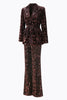 Load image into Gallery viewer, 2 Piece Sparkly Coffee Sequin Peak Lapel Women Prom Suits with Sash