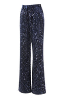 Load image into Gallery viewer, 2 Piece Sparkly Navy Peak Lapel Sequin Women Prom Suits