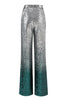 Load image into Gallery viewer, 2 Piece Sparkly Silver and Peacock Sequin Women Prom Suits