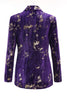 Load image into Gallery viewer, 2 Piece Sparkly Purple Notched Lapel Women Prom Suits