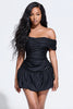 Load image into Gallery viewer, Tight Ruched Little Black Dress