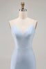 Load image into Gallery viewer, Sparkly Blue Tight Backless Short Prom Dress with Beading