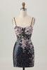 Load image into Gallery viewer, Sparkly White Floral Tight Sequins Short Corset Prom Dress