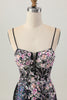 Load image into Gallery viewer, Sparkly White Floral Tight Sequins Short Corset Prom Dress