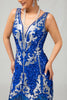 Load image into Gallery viewer, Royal Blue Gatsby Short Sequin 1920s Dress With Fringes
