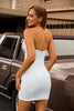 Load image into Gallery viewer, Sparkly White Strapless Floral Short Tight Prom Dress with Sequins