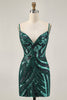 Load image into Gallery viewer, Sparkly Royal Blue Tight Beaded Strapless Short Prom Dress